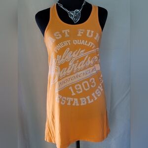 Harley-Davidson Vibrant Orange Graphic Tank
